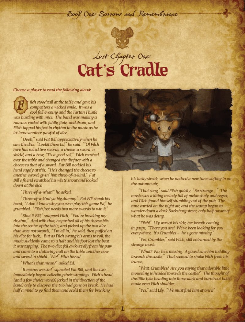Mice and Mystics: Premier chapitre perdu – Le berceau du chat