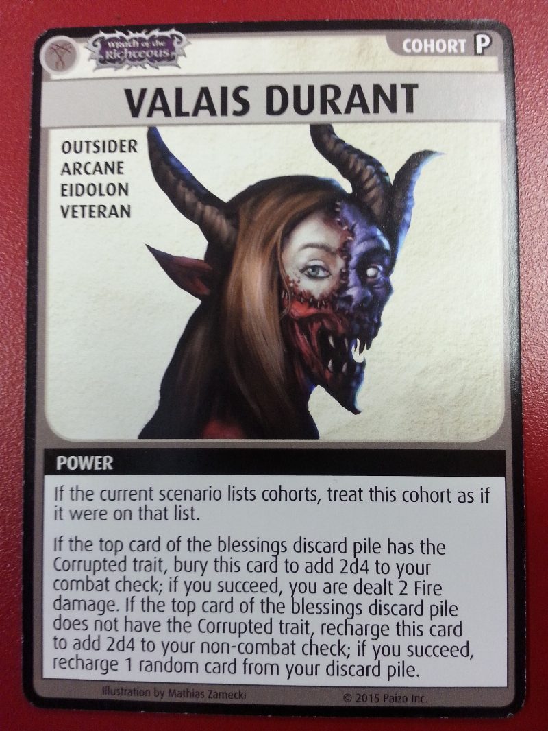 Pathfinder Adventure Card Game: Wrath of the Righteous – "Valais Durant" Promo