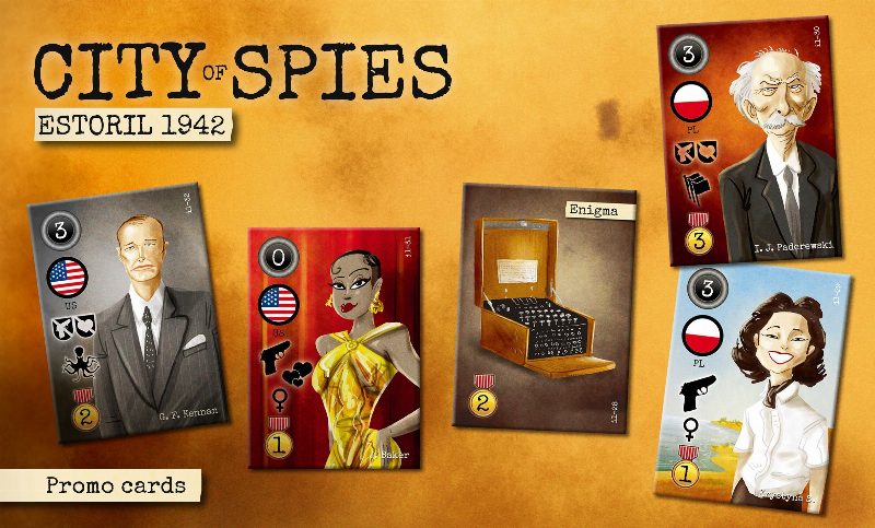 City of Spies: Promo Cards