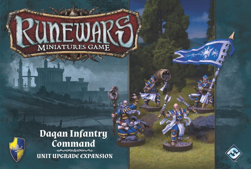 Runewars le jeu de figurines: Commandement d'Infanterie Daqan – Extension d'Amélioration d'Unité