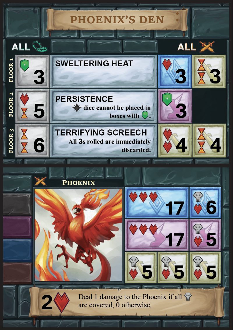 One Deck Dungeon: Repaire du Phoenix