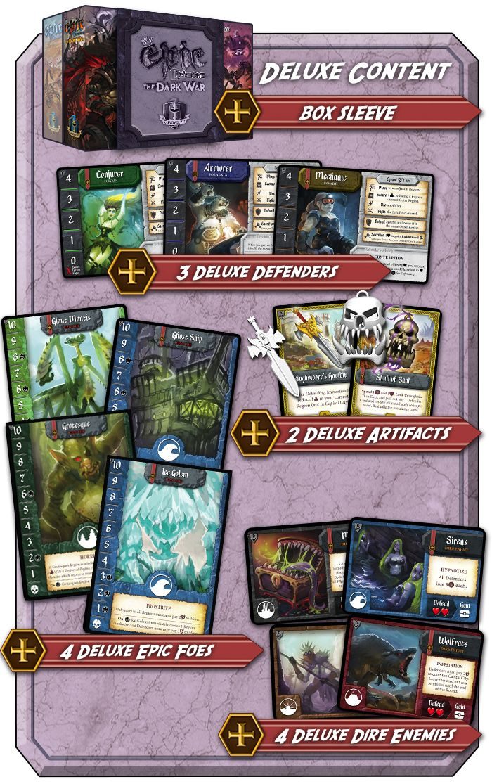Tiny Epic Defenders: The Dark War – Kickstarter Deluxe Promo Pack