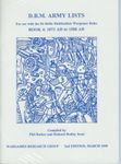 DBM Army Lists Book 4: 1071 AD to 1500 AD