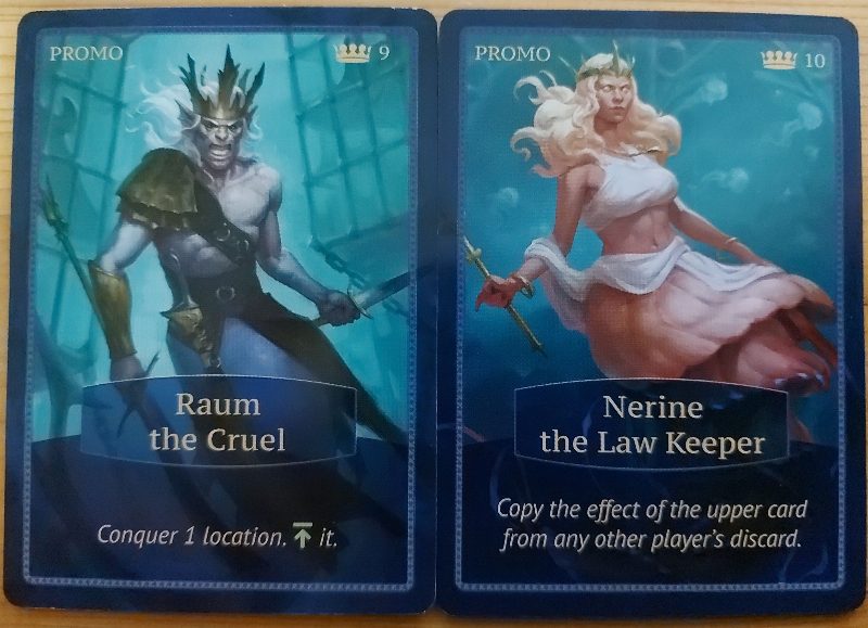 Aquatica: Raum the Cruel & Nerine the Law Keeper Promo Cards