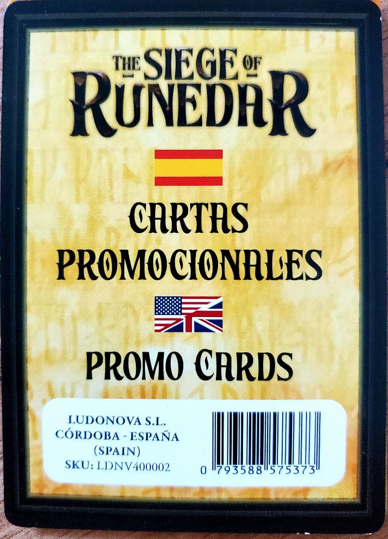 The Siege of Runedar: Cartes Promo