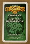 The Quest for El Dorado: Promo Pack – Letter of Recommendation
