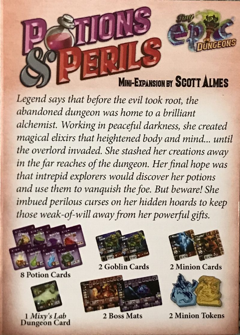 Tiny Epic Dungeons: Potions & Perils Mini Expansion