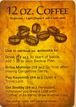 Too Many Bones: 12 oz. Coffee Promo Card