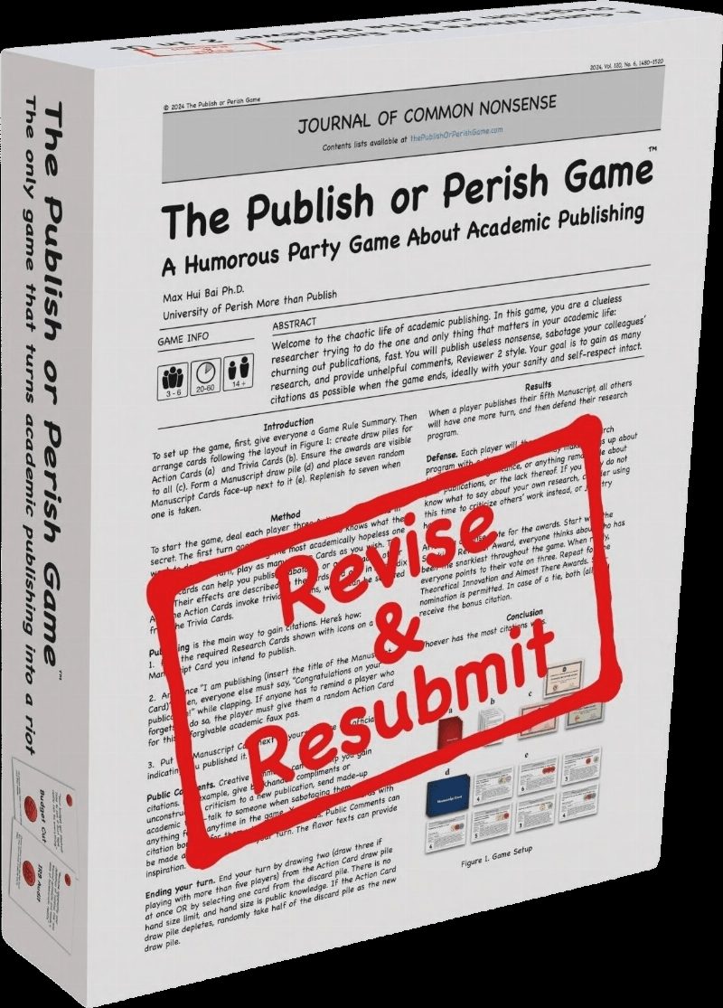 The Publish or Perish Game