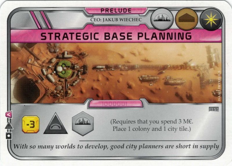 Terraforming Mars: Strategic Base Planning Promo Card