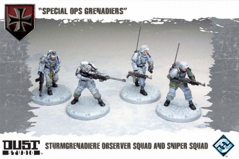 Dust Tactics: Sturmgrenadiere Observer Squad and Sniper Squad – "Special Ops Grenadiers"