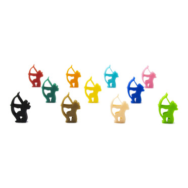 Mega Pack - Meeple d'Archer (55Pcs 11 Couleurs)