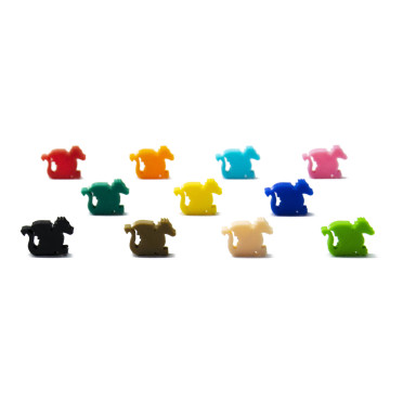 Mega Pack - Meeples Dragon (55pcs 11 Couleurs)